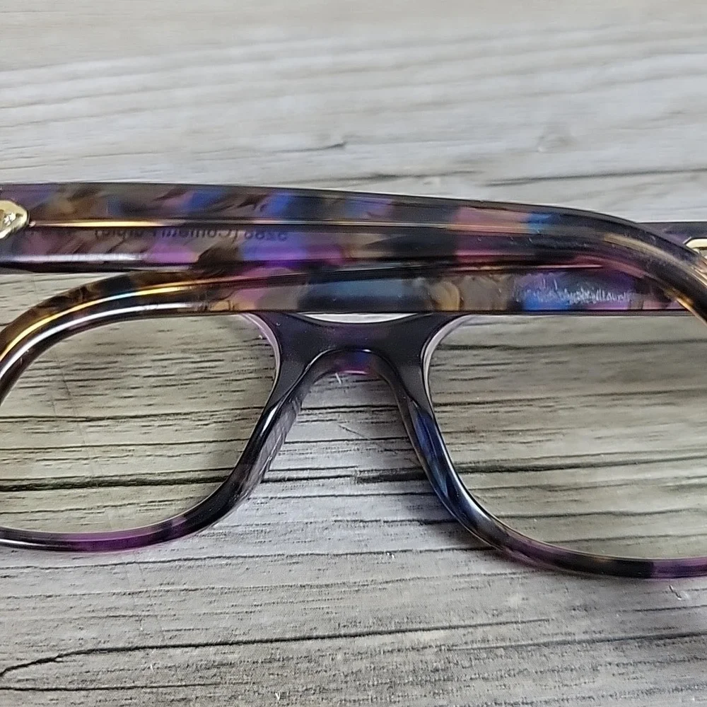 Coach Eyeglasses‎ HC6065 5288 49-17 135mm Confetti PURPLE FRAMES ONLY Full Rim